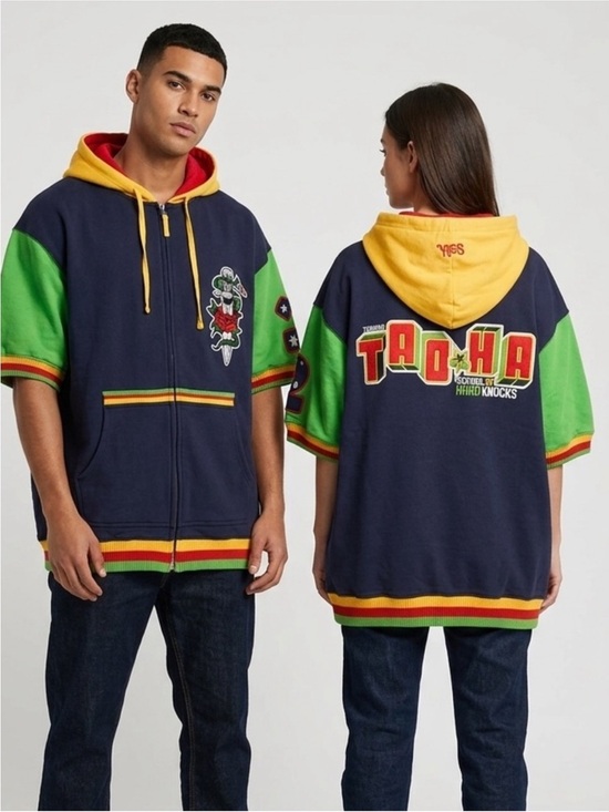 SOHK Other - Vintage SOHK School of Hard Knocks Colorblock Zip-Up Hoodie Y2K Streetwear XL